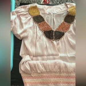 Joy Joy beaded top size small
